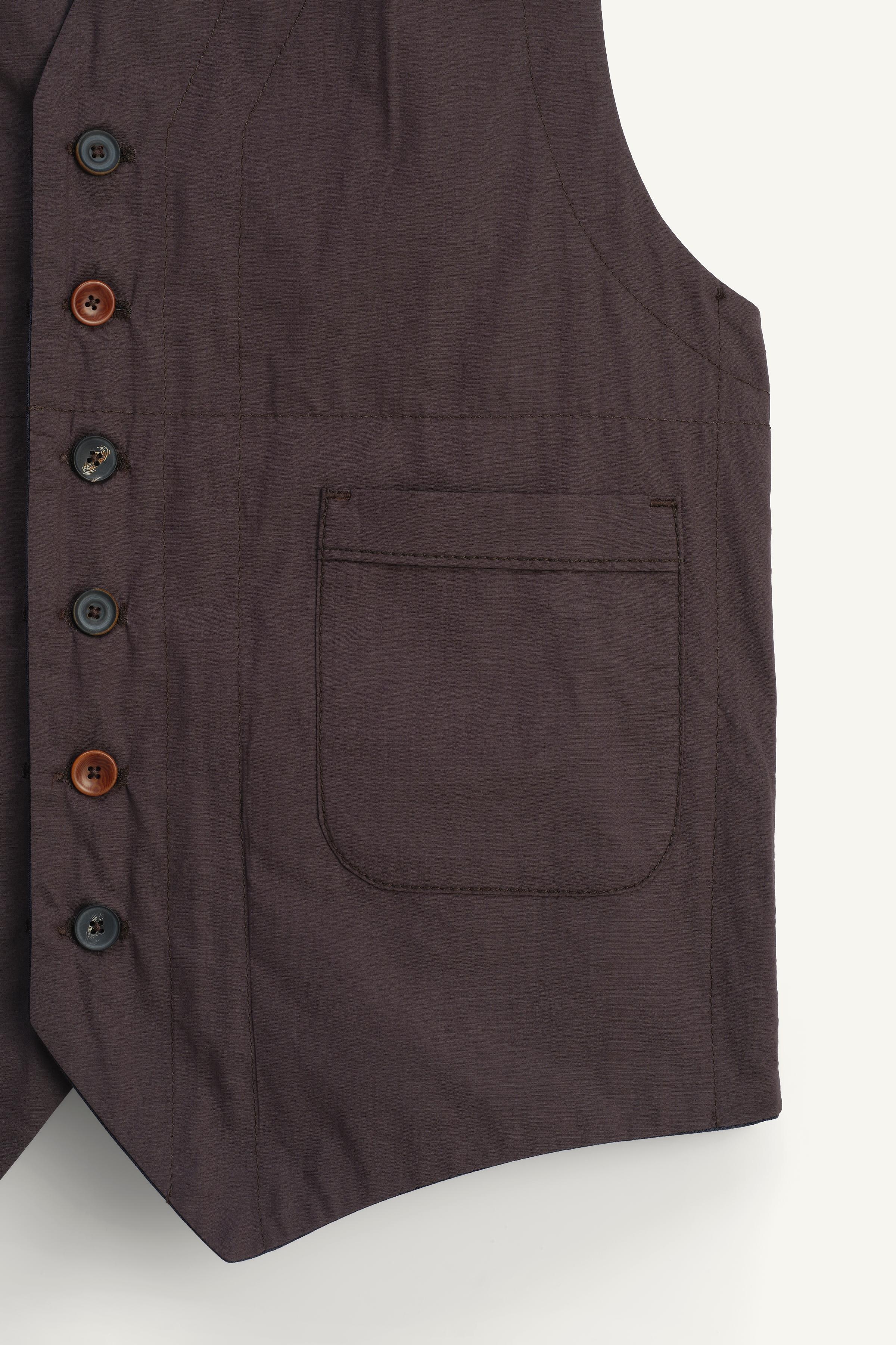 【ZARA】LIMITED EDITION リバーシブルベスト 4384/041/401 LIMITED EDITION REVERSIBLE VEST - Navy blue | ZARA United States