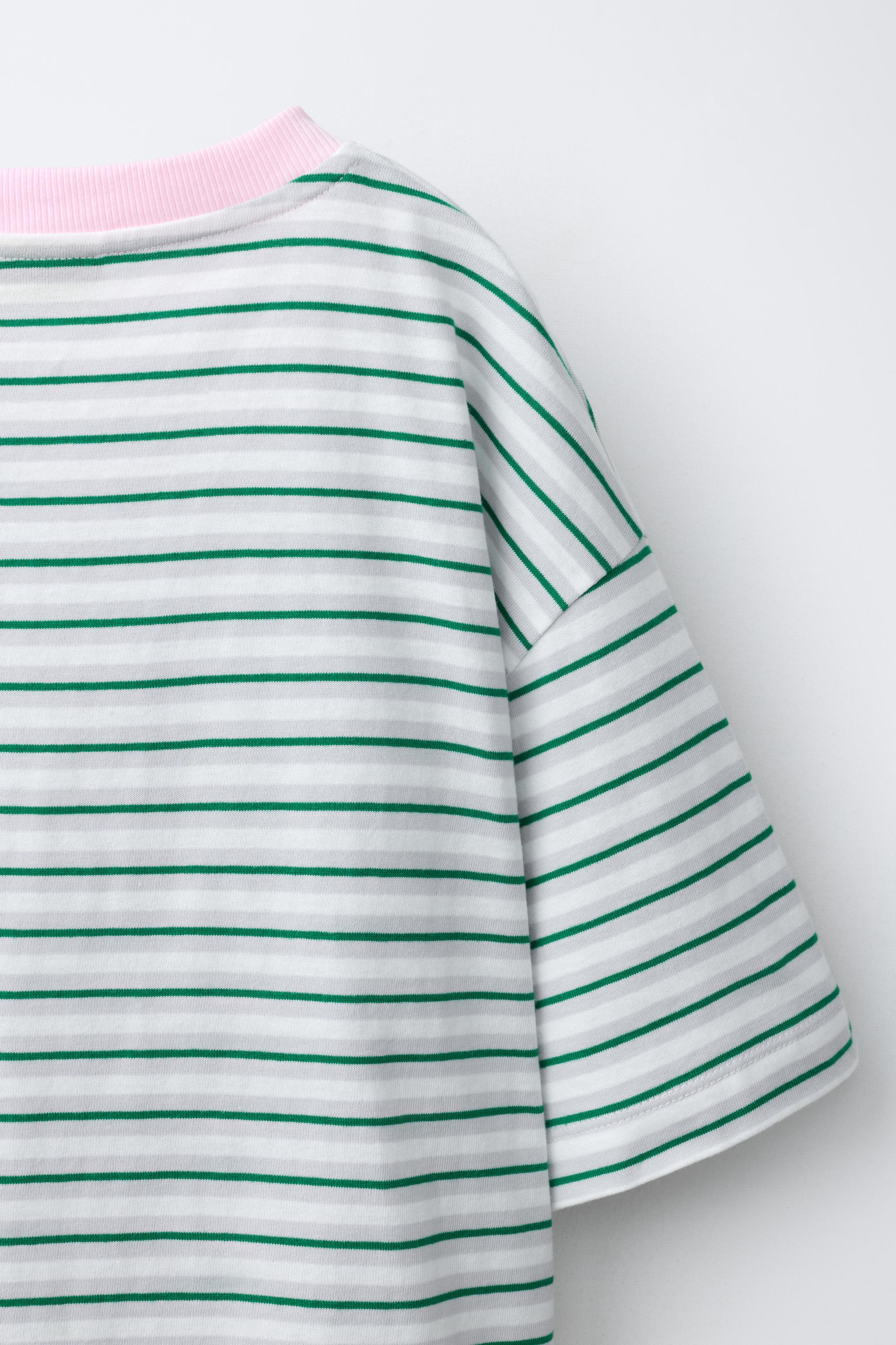 EMBROIDERED STRIPED T-SHIRT WITH PENN