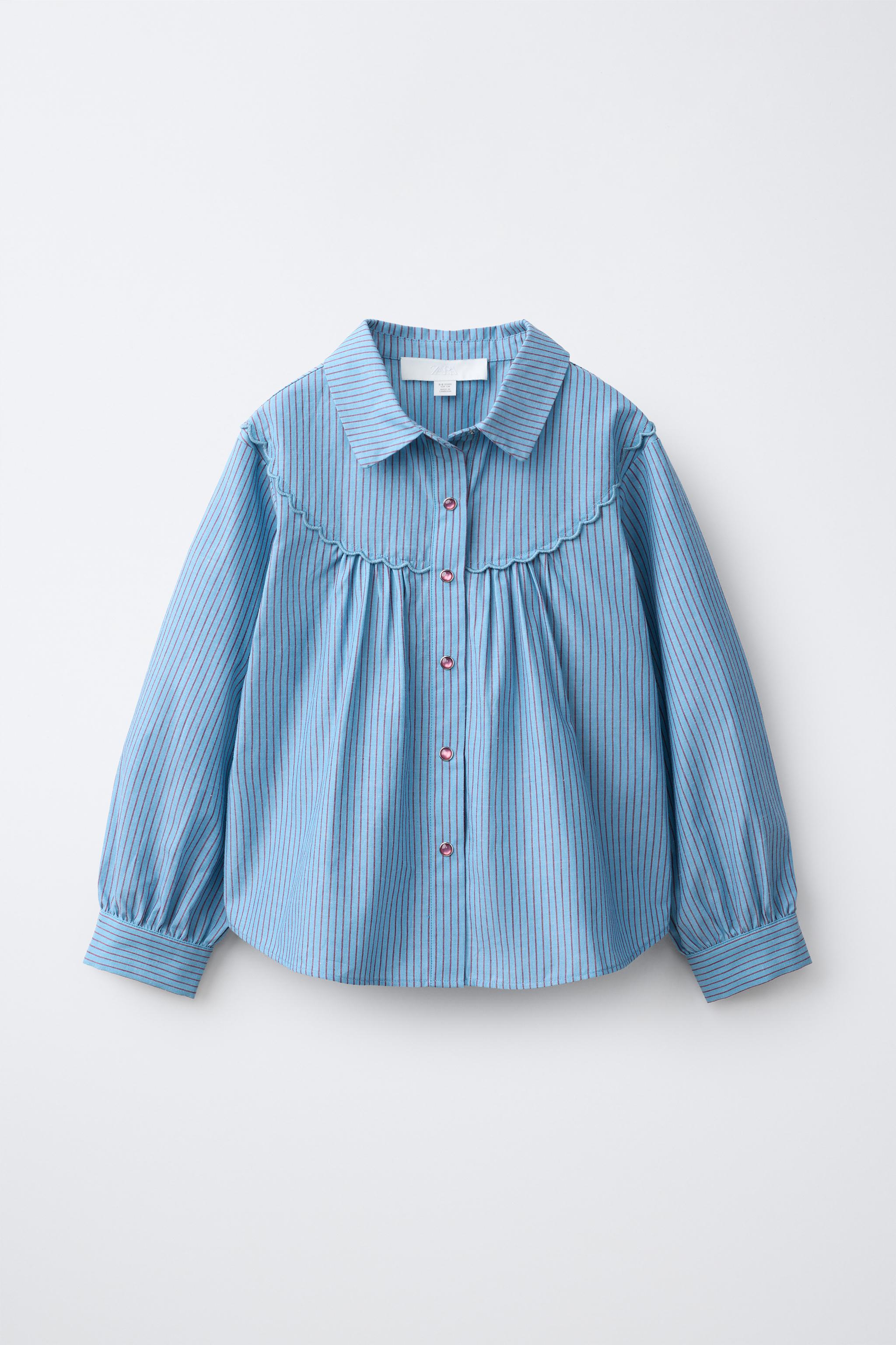 COWBOY YOKE SHIRT — Light blue