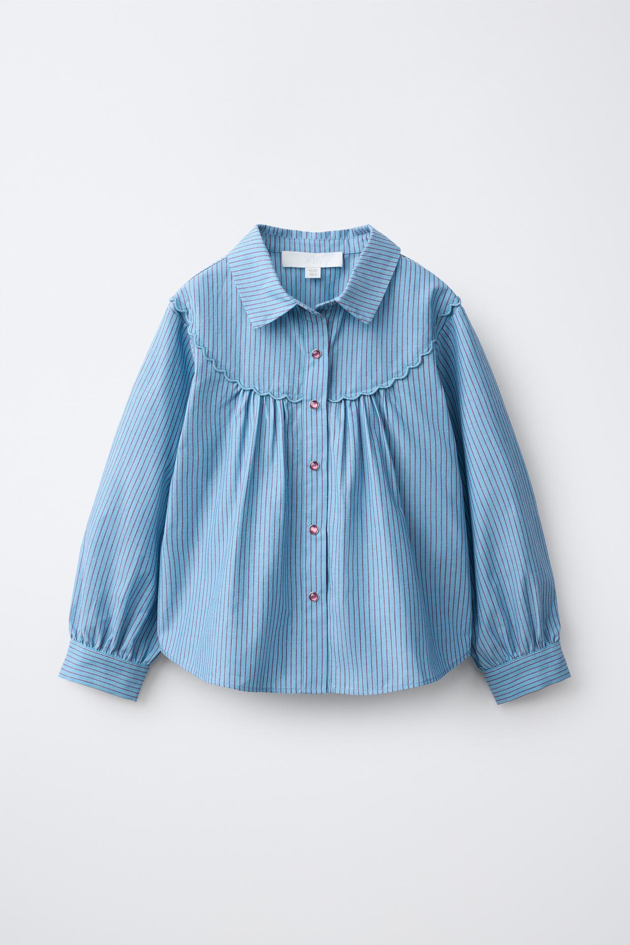 COWBOY YOKE SHIRT — Light blue