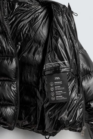 100% FEATHER WATER-REPELLENT DOWN JACKET - Black by Zara - Image 13