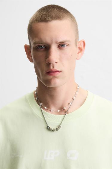 SLOGAN PRINT T-SHIRT - Lime by Zara - Image 4