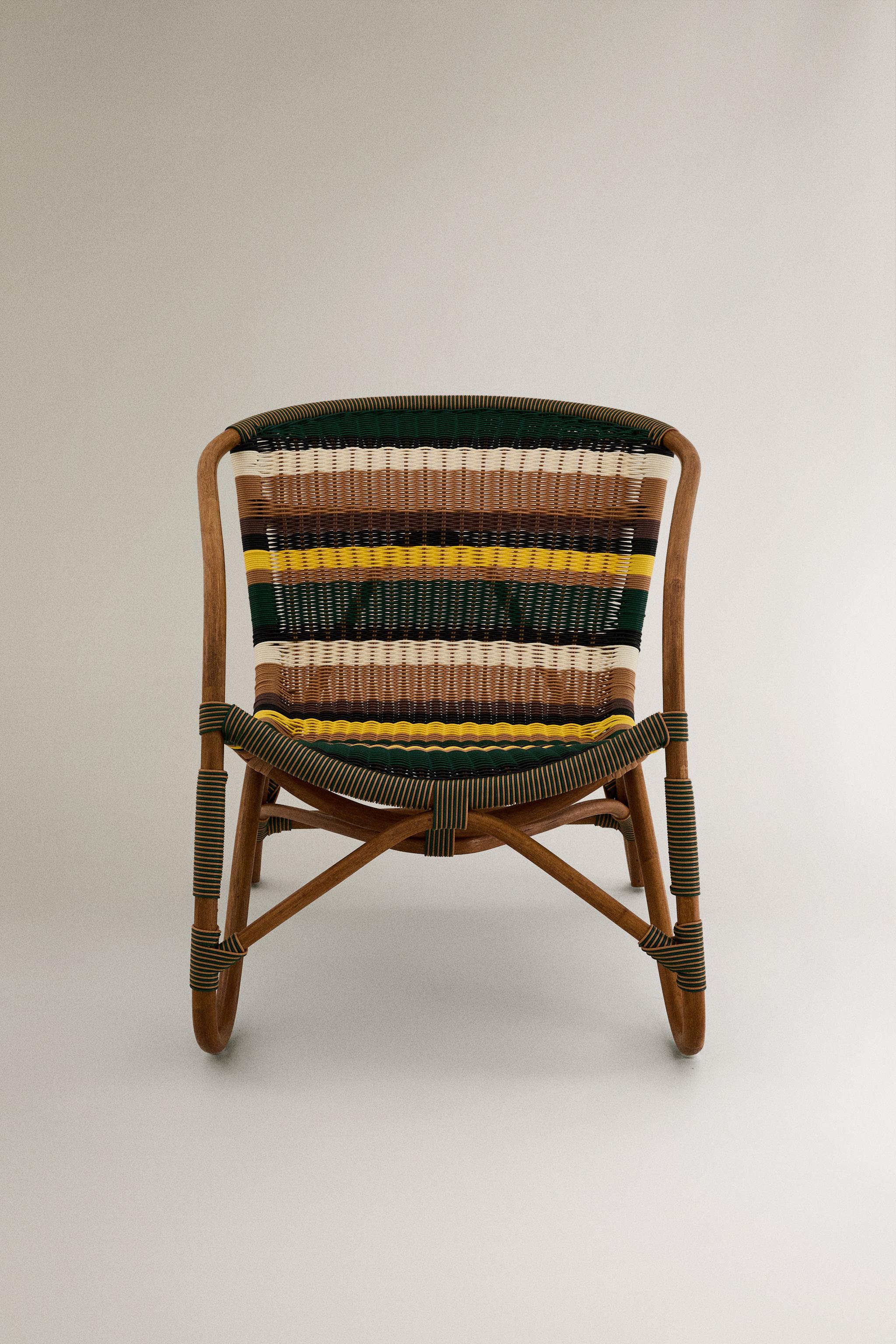 MULTICOLOR WOVEN CHAIR - striped | ZARA United States