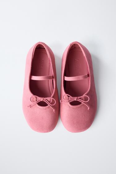 BALLERINES À NŒUDS - Rose de Zara