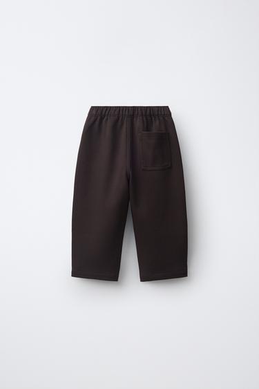 SOLID COMFORT PANTS — Brown 2