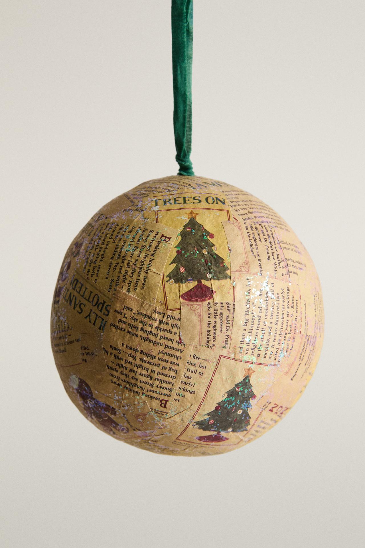 Printed Paper Christmas Tree Decoration