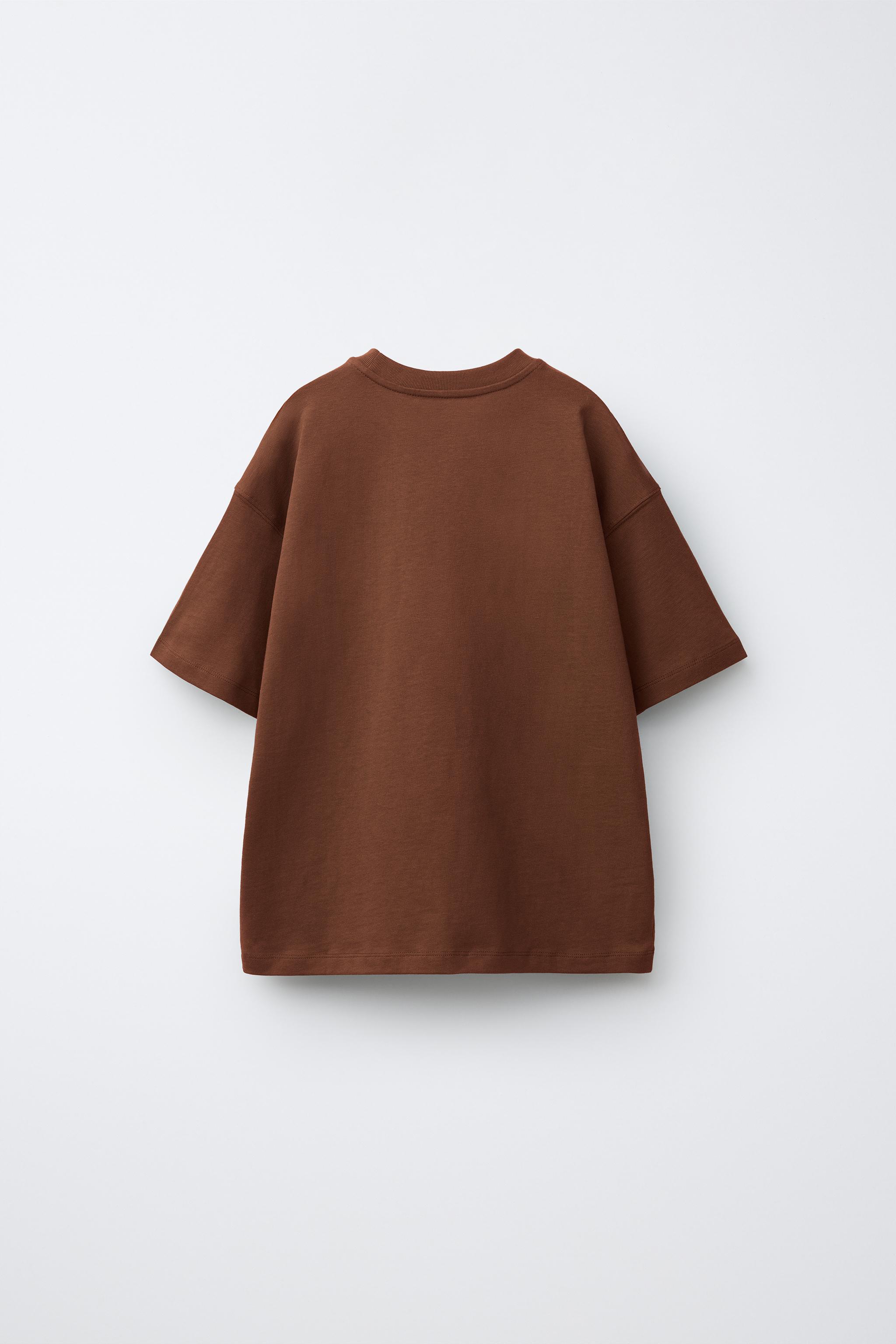 PLAIN T-SHIRT — Chocolate