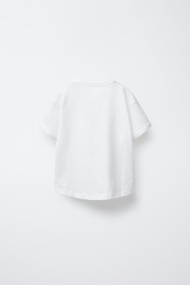 T-SHIRT UNI - Blanc de Zara - Image 2