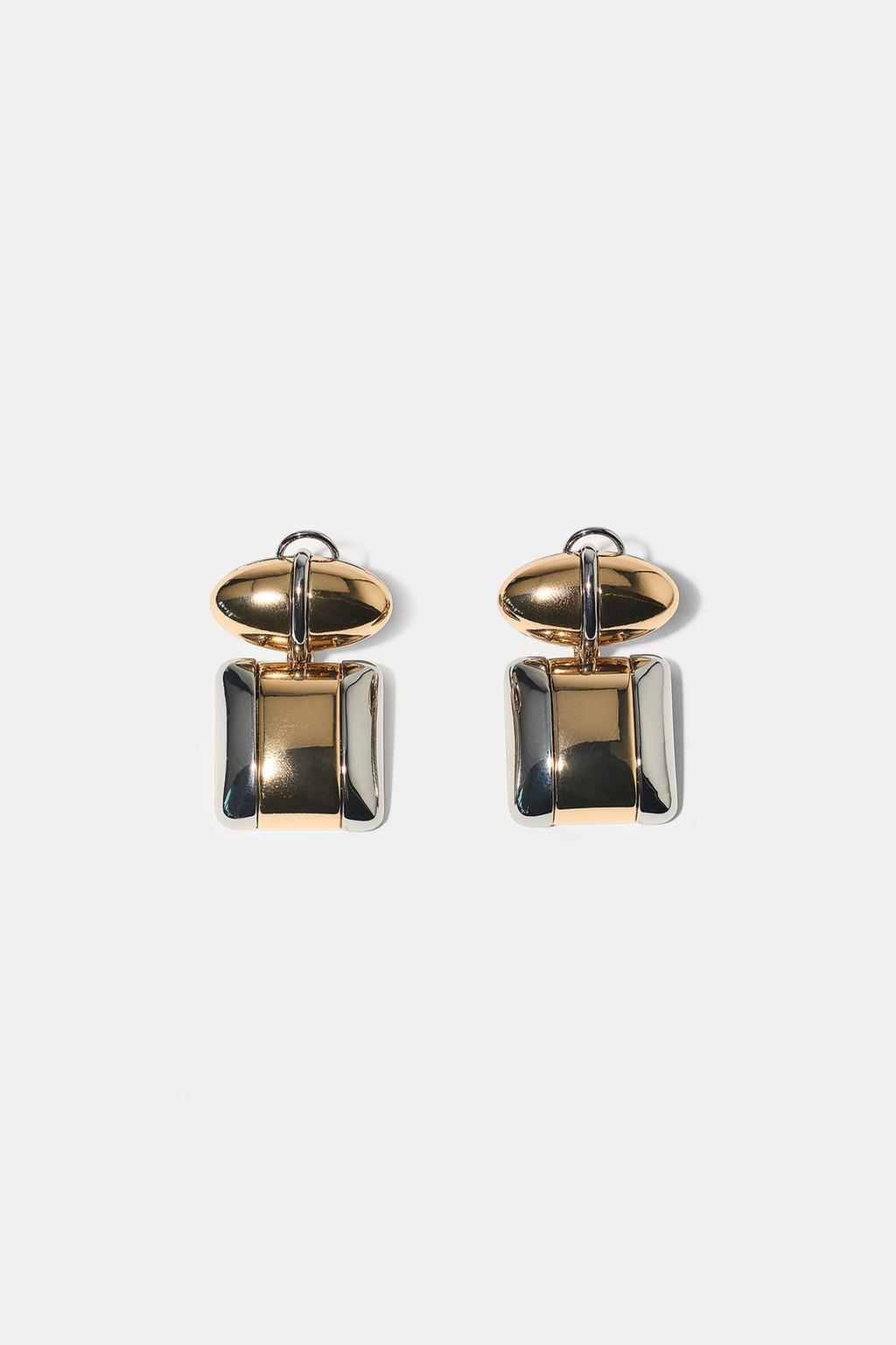 COMBINED METAL EARRINGS
