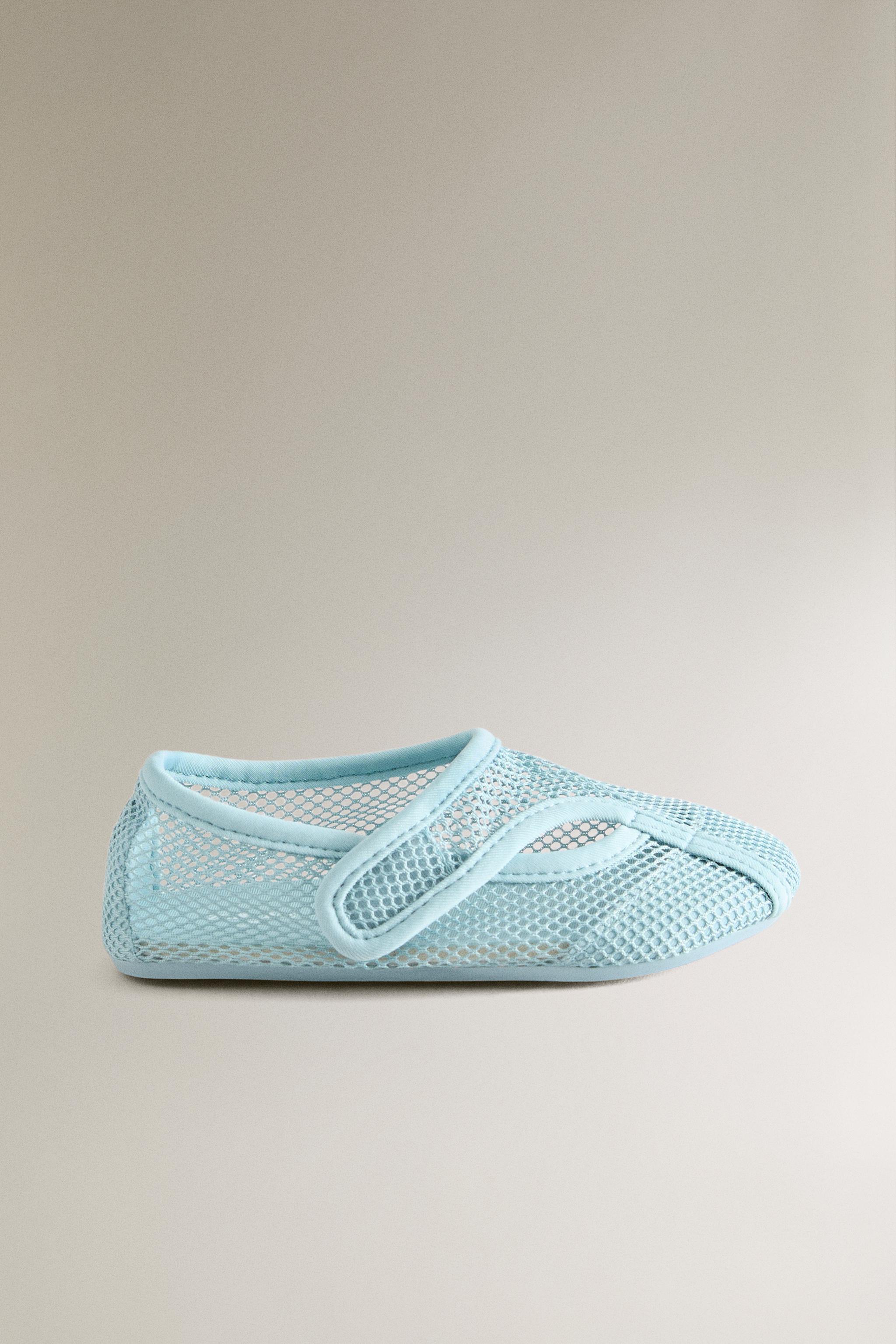 KIDS' MESH SLIPPERS — Sky Blue