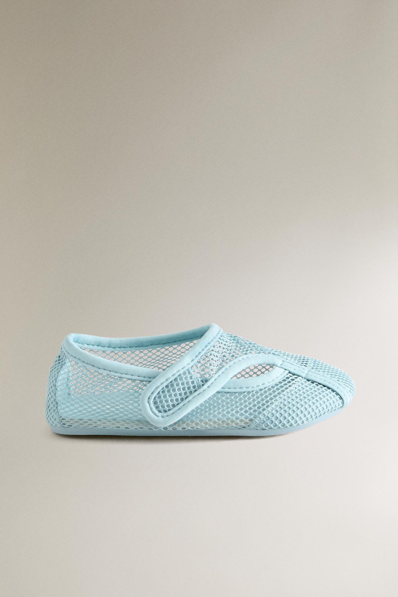 KIDS' MESH SLIPPERS — Sky Blue