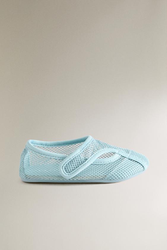 KIDS' MESH BOOTIES - Sky Blue by Zara - Image 0