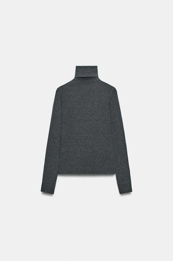 تيشرت بياقة عالية - 831 by Zara - Image 0