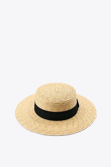 HAT WITH CONTRAST BAND - Light beige by Zara