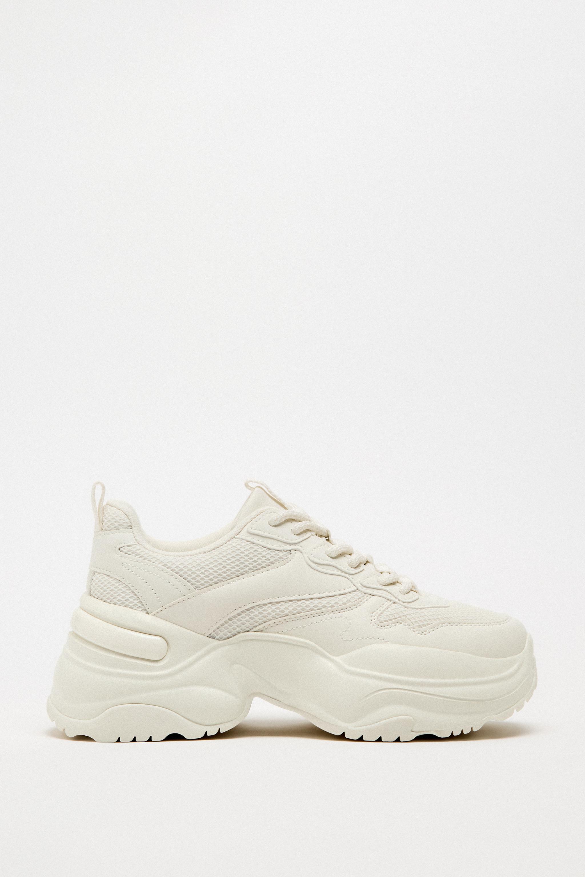 White thick sole on sale trainers