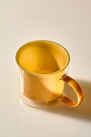 Zara DOUBLE-WALL BOROSILICATE MUG - Orange