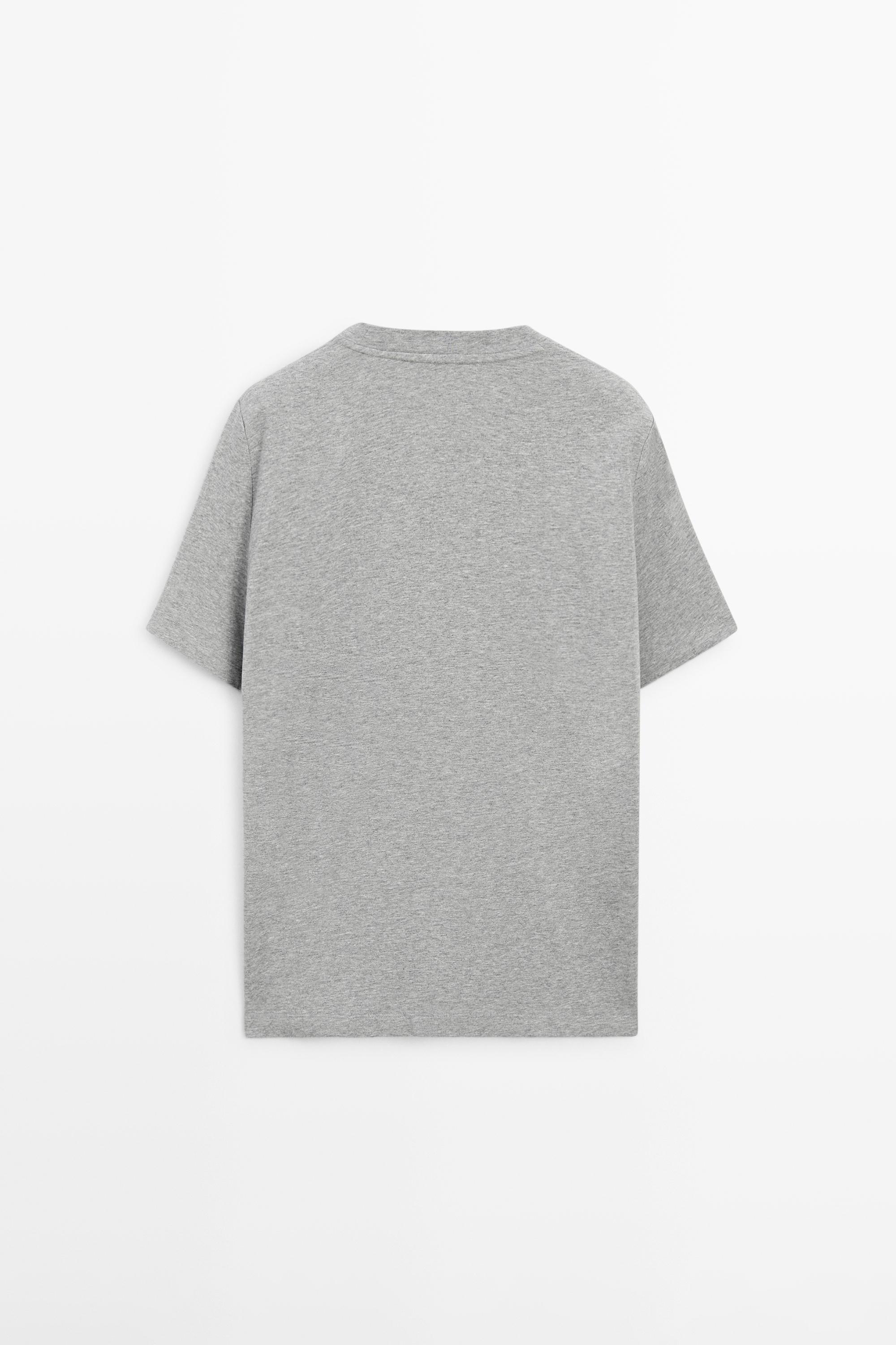 Short sleeve cotton melange T-shirt