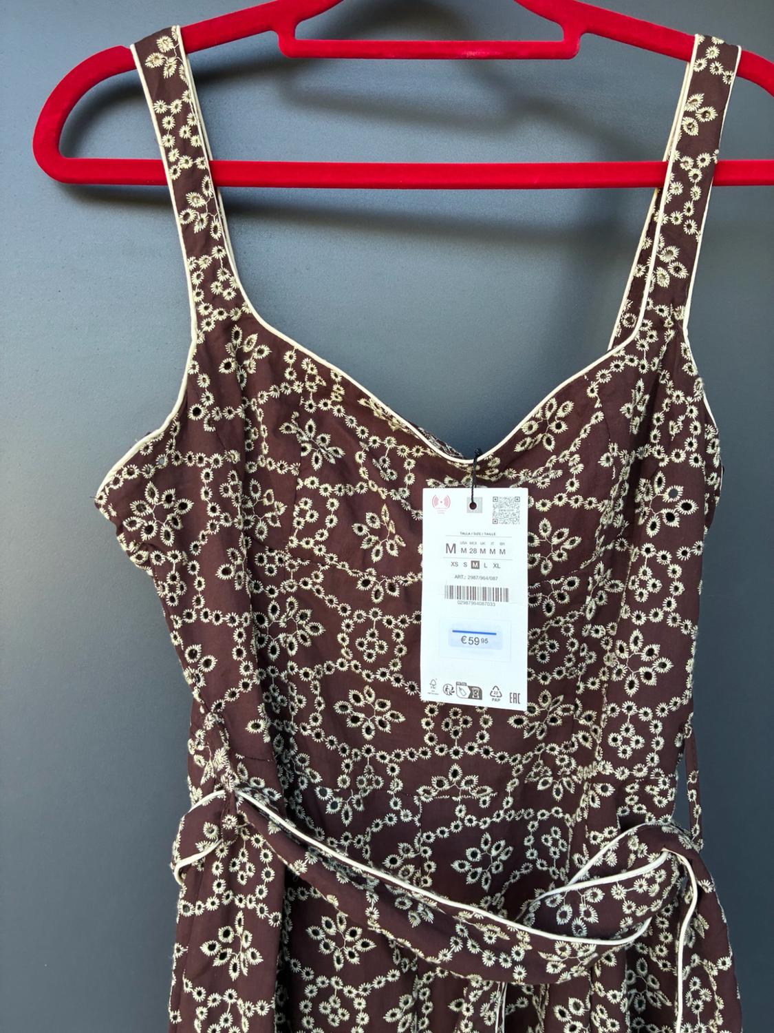 EMBROIDERED JUMPSUIT WITH BELT - Image 2