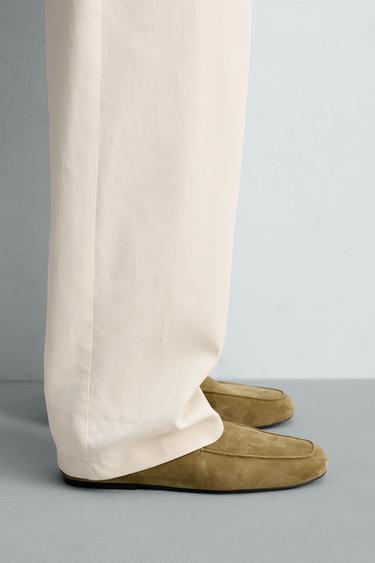 LIMITED EDITION LEATHER LOAFERS - Gold by Zara - Image 0