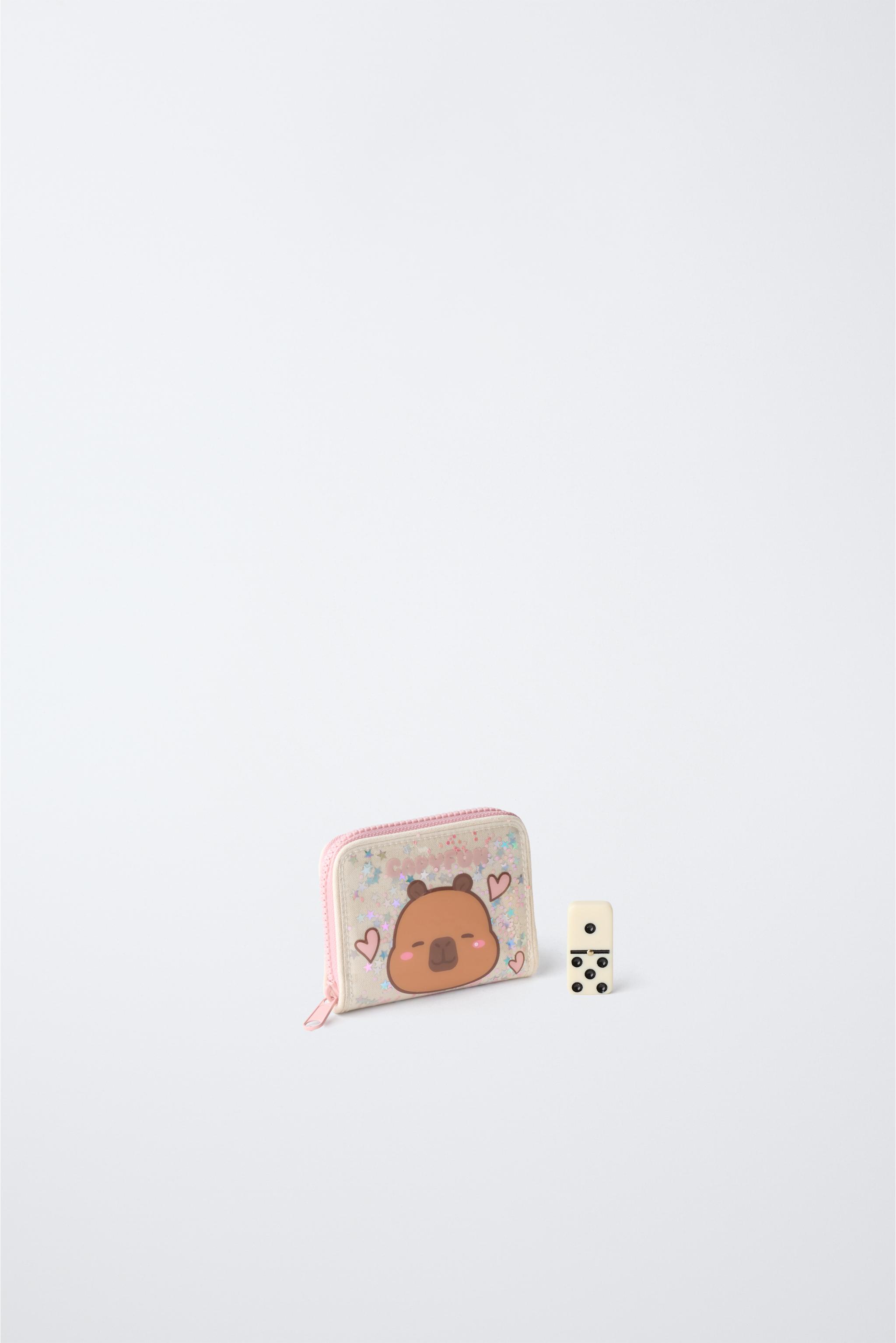 CAPYBARA CAPYFUN © VINYL WALLET - Pink | ZARA United States