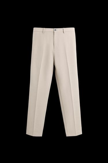 SLIM-FIT-ANZUGHOSE - Sandfarben / meliert von Zara - Bild 0