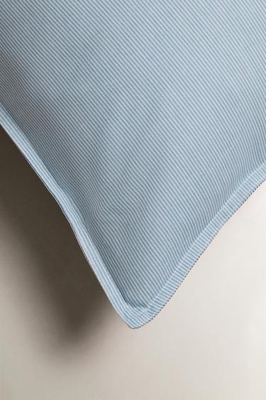 TAIE D’OREILLER RAYURES - Bleu de Zara - Image 4