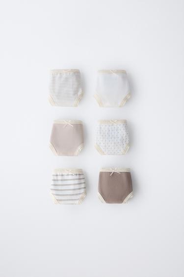2-6 YEARS/ SIX-PACK OF PRINTED BRIEFS - camel by Zara - Image 0