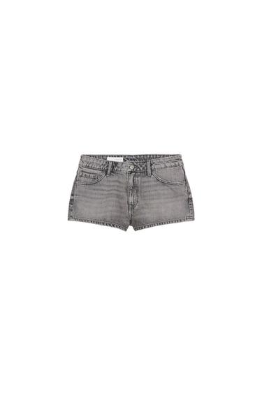 SHORTS DENIM - Gris de Zara