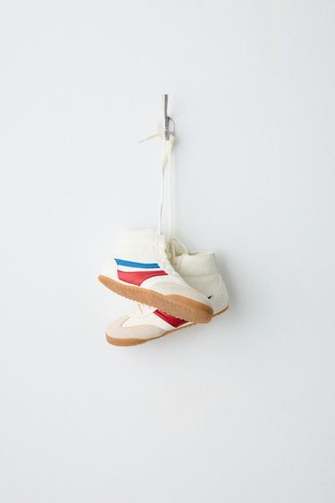 RETRO HIGH-TOP SNEAKERS - White by Zara