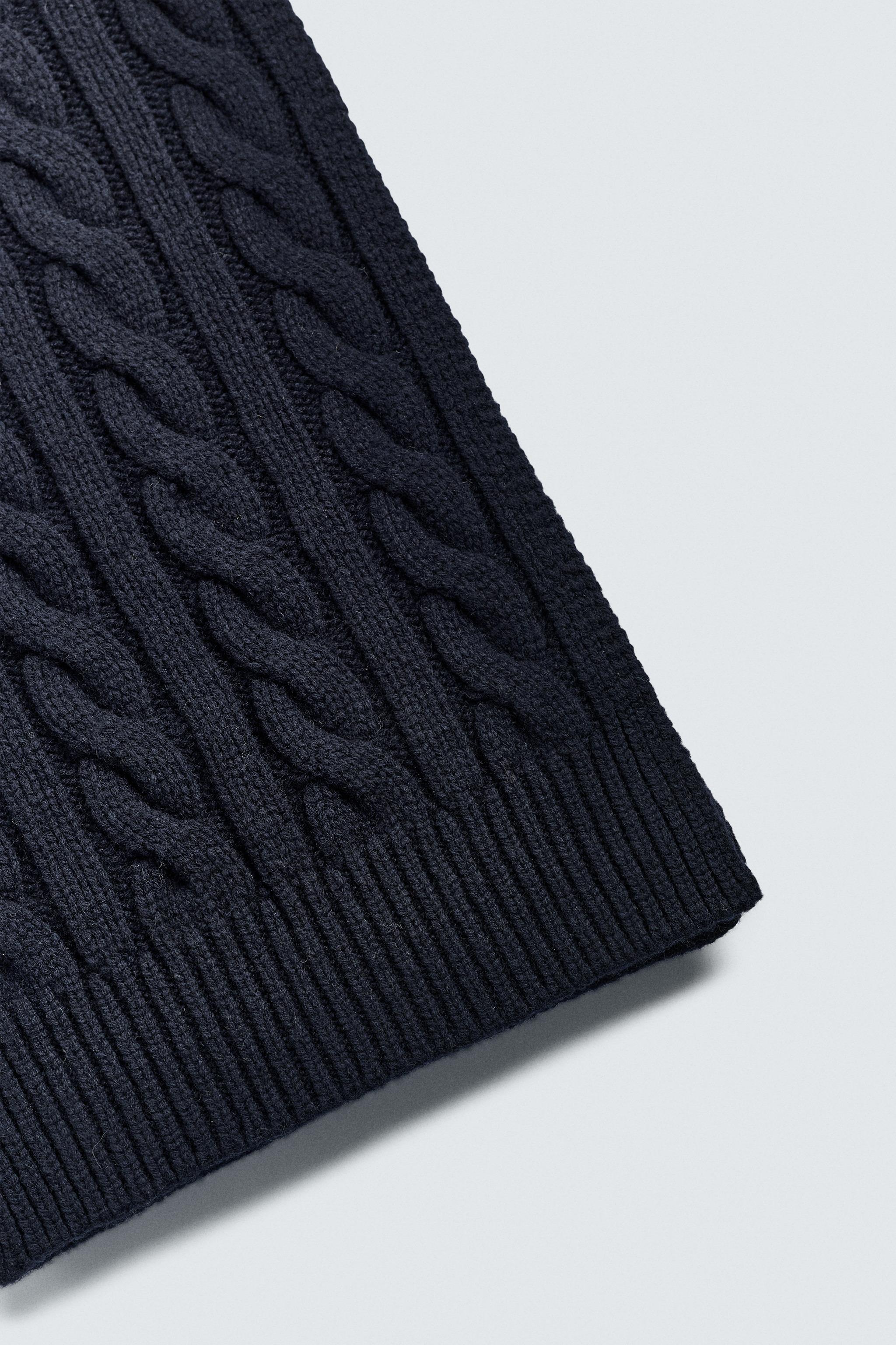 ÉCHARPE TRESSÉE 100 % LAINE