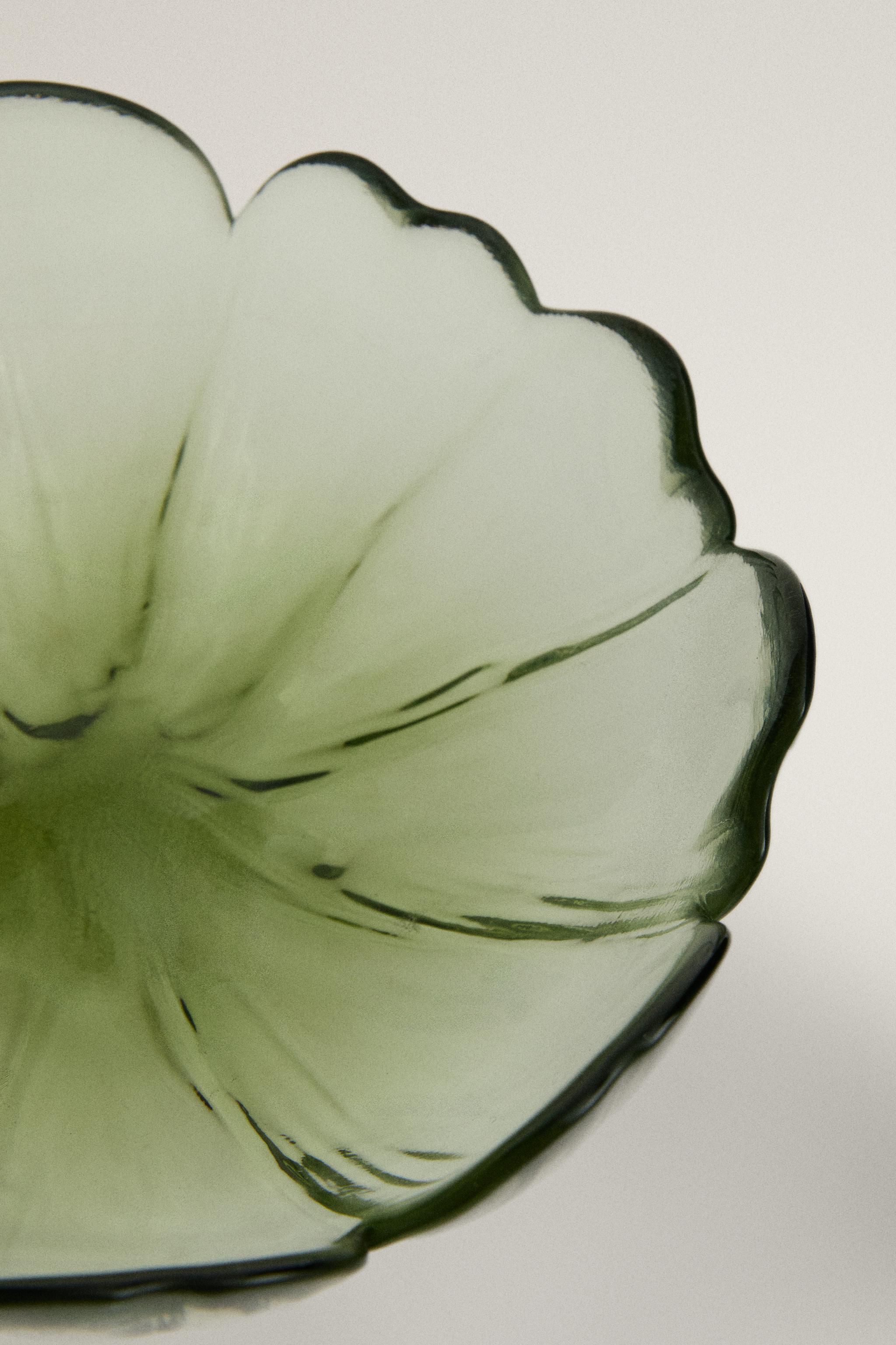Zara FLORAL GLASS BOWL — фото 3