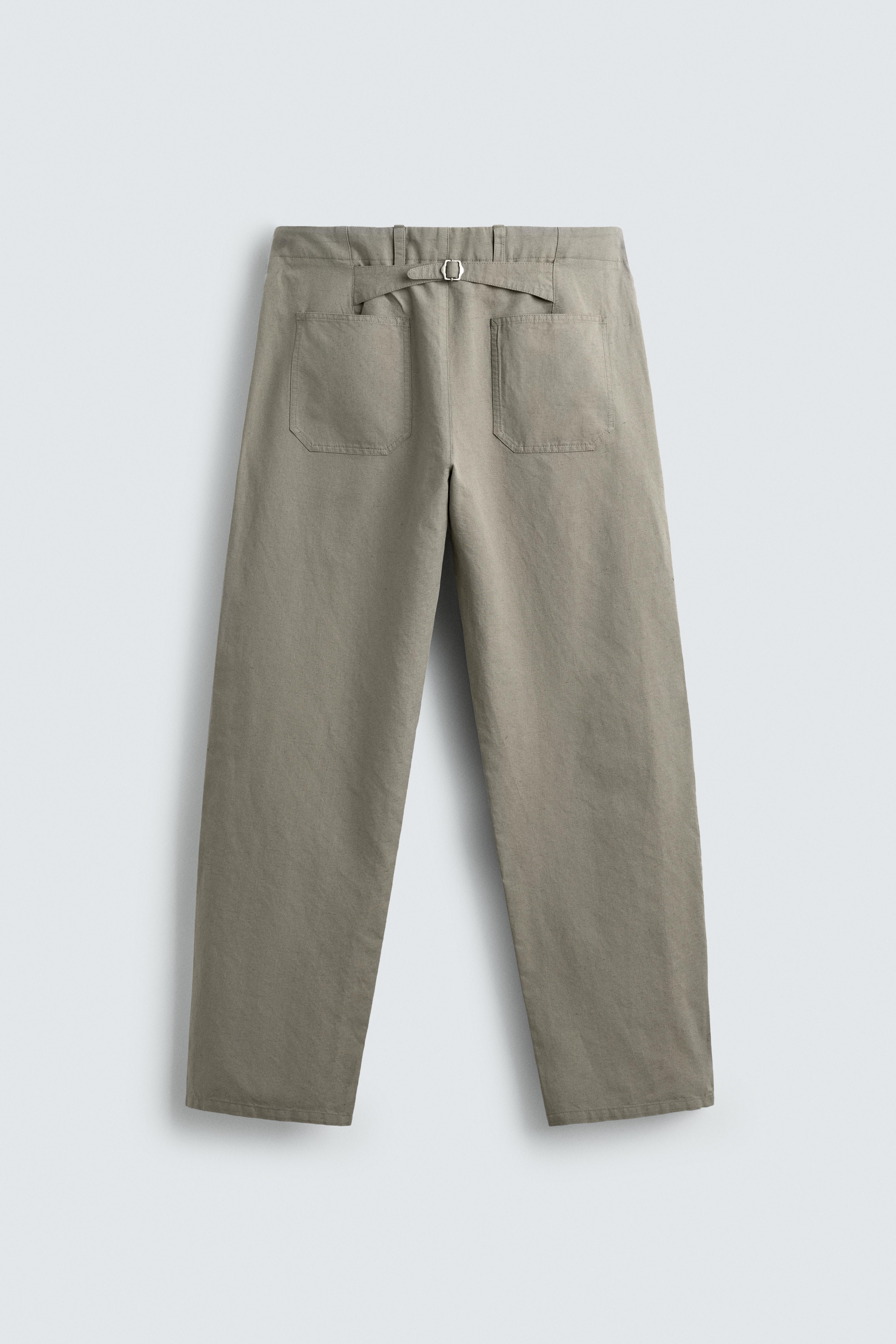 RELAXED FIT BELT LOOP PANTS