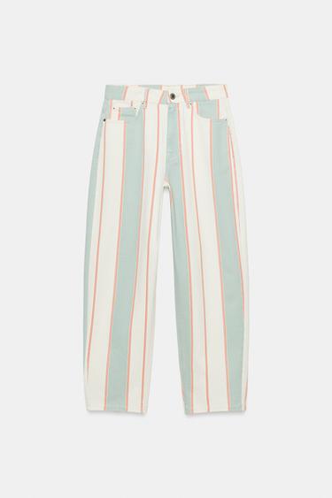 JEAN ZW COLLECTION TAPERED TAILLE NORMALE RAYURES - rayures de Zara - Image 4