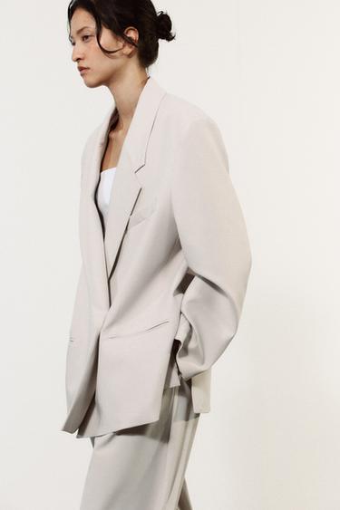 OVERSIZE BLAZER - Light grey by Zara - Image 3