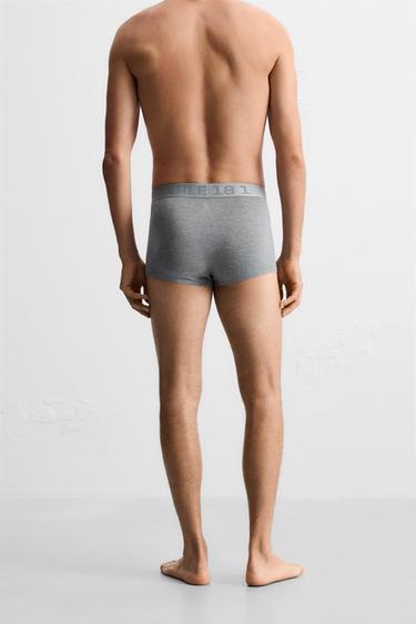 LOT DE 3 BOXERS - Gris chiné de Zara - Image 3