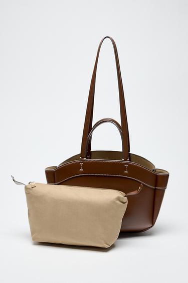 SAC CABAS - Chocolat de Zara - Image 4