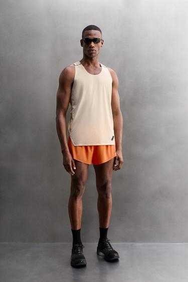 Zara RUNNING SHORTS - Orange - Image 0