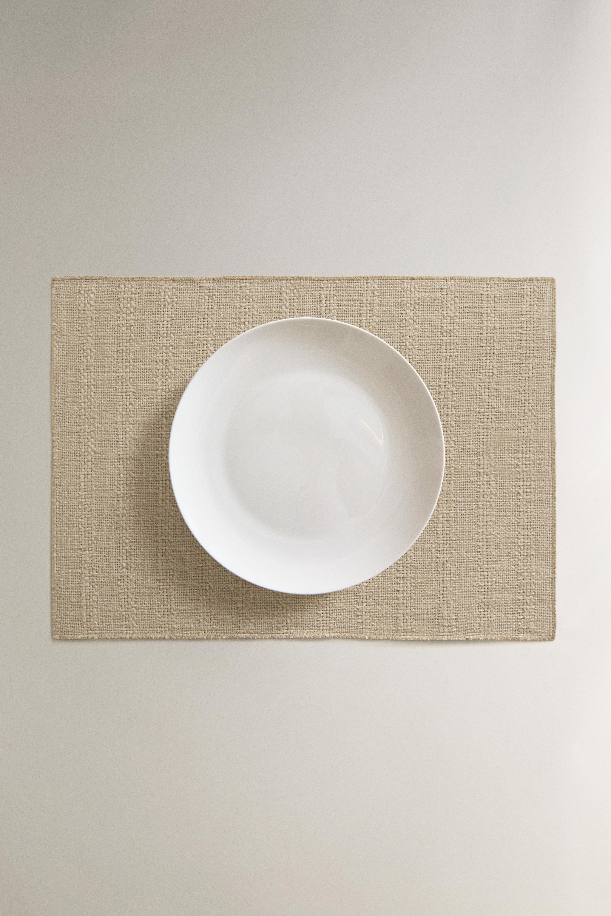 SET DE TABLE LIN TEXTURÉ