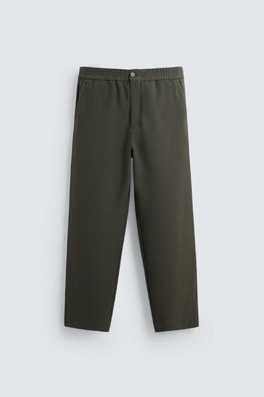 CALÇA REGULAR FIT - Caqui da Zara