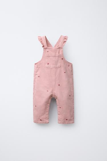 PETO SARGA FLORES BORDADAS - Rosa de Zara