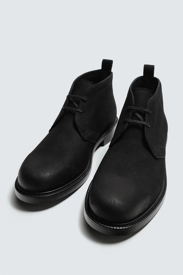 BOTTINES EN CUIR - Noir de Zara - Image 4