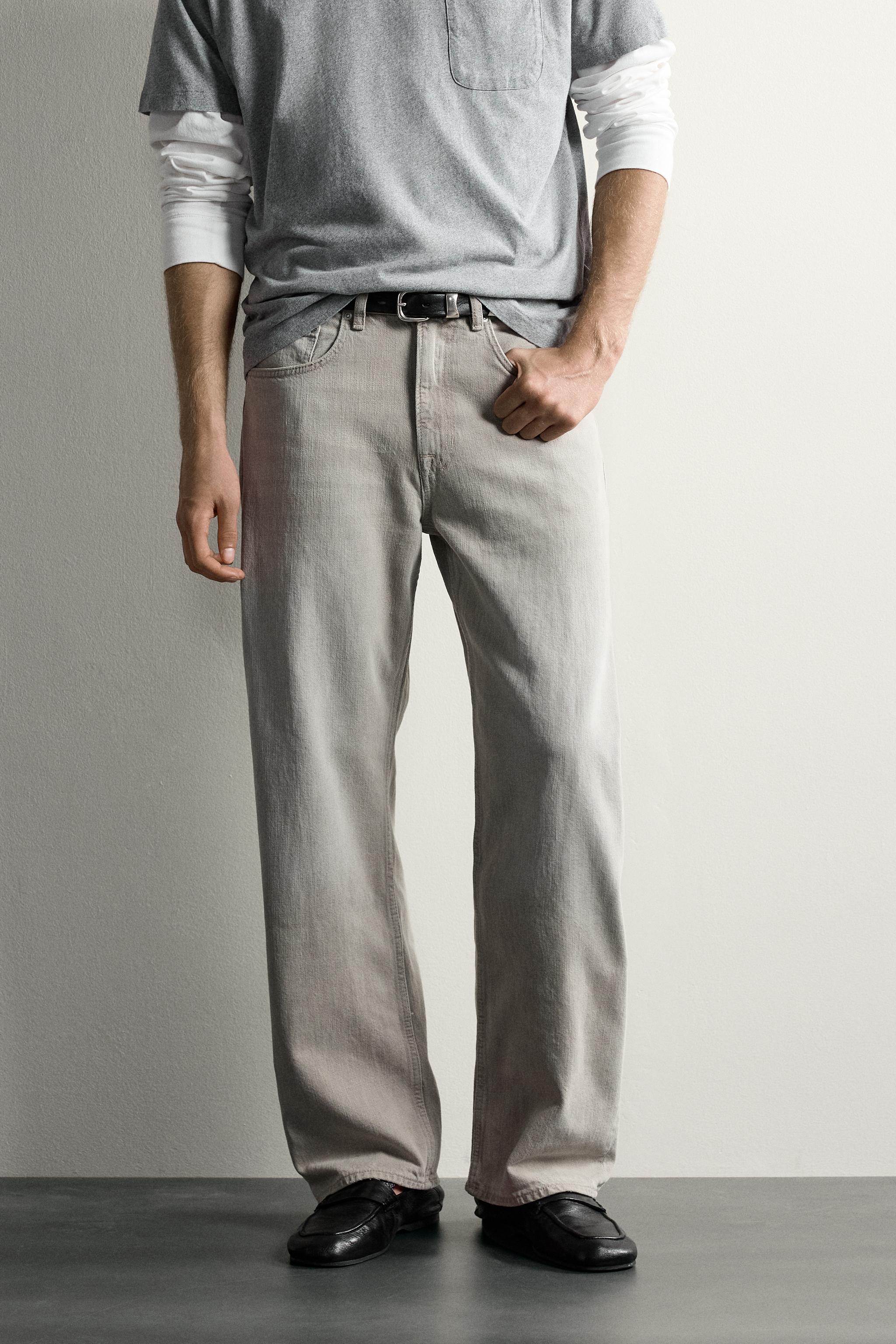 LOOSE FIT JEANS — Gray