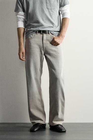LOOSE FIT JEANS - Grey by Zara