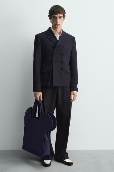 HARRY LAMBERT FOR ZARA X DISNEY 패브릭 쇼퍼백 - Zara의 블루 - 이미지 0