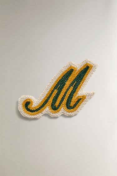 Zara COTTON LETTER M PATCH - Multicolored - Image 0
