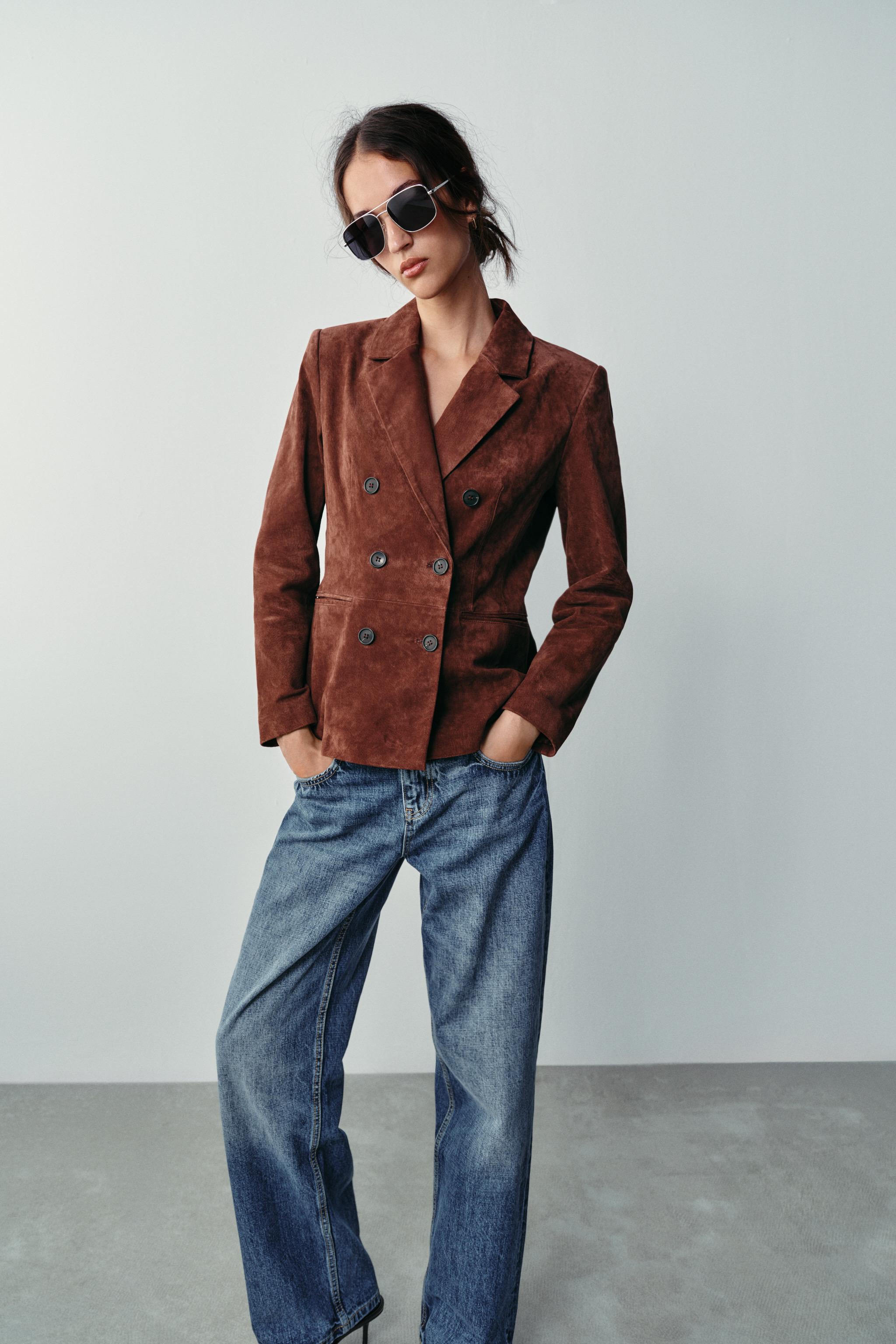 VESTE AJUSTÉE 100 % CUIR
