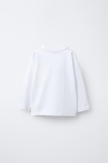 PLAIN MEDIUM WEIGHT T-SHIRT - White by Zara - Image 1