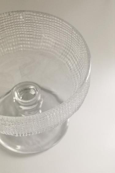 RAISED DESIGN GLASS ICE-CREAM CUP -  by Zara - Image 2