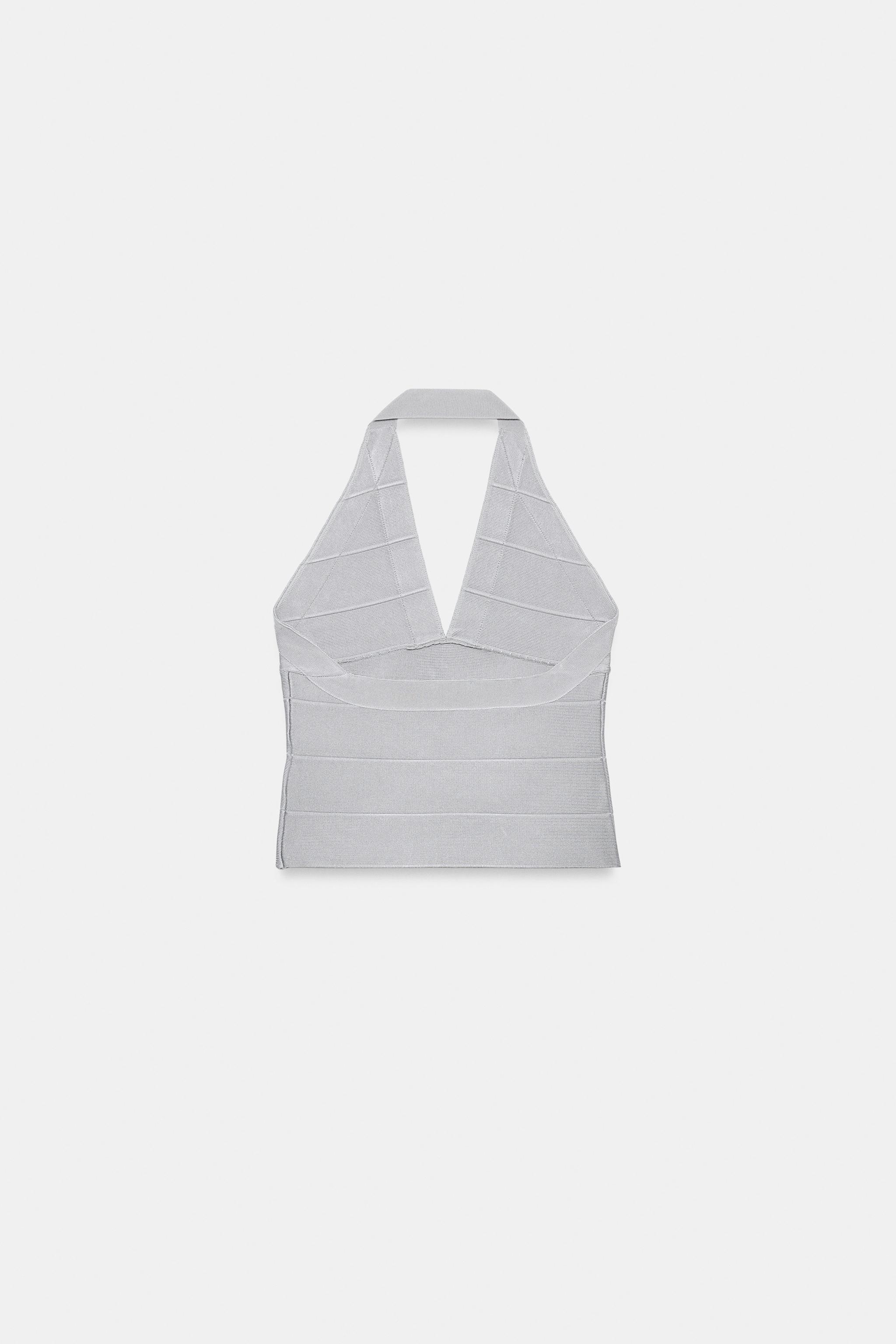 STRETCH BAND HALTER TOP