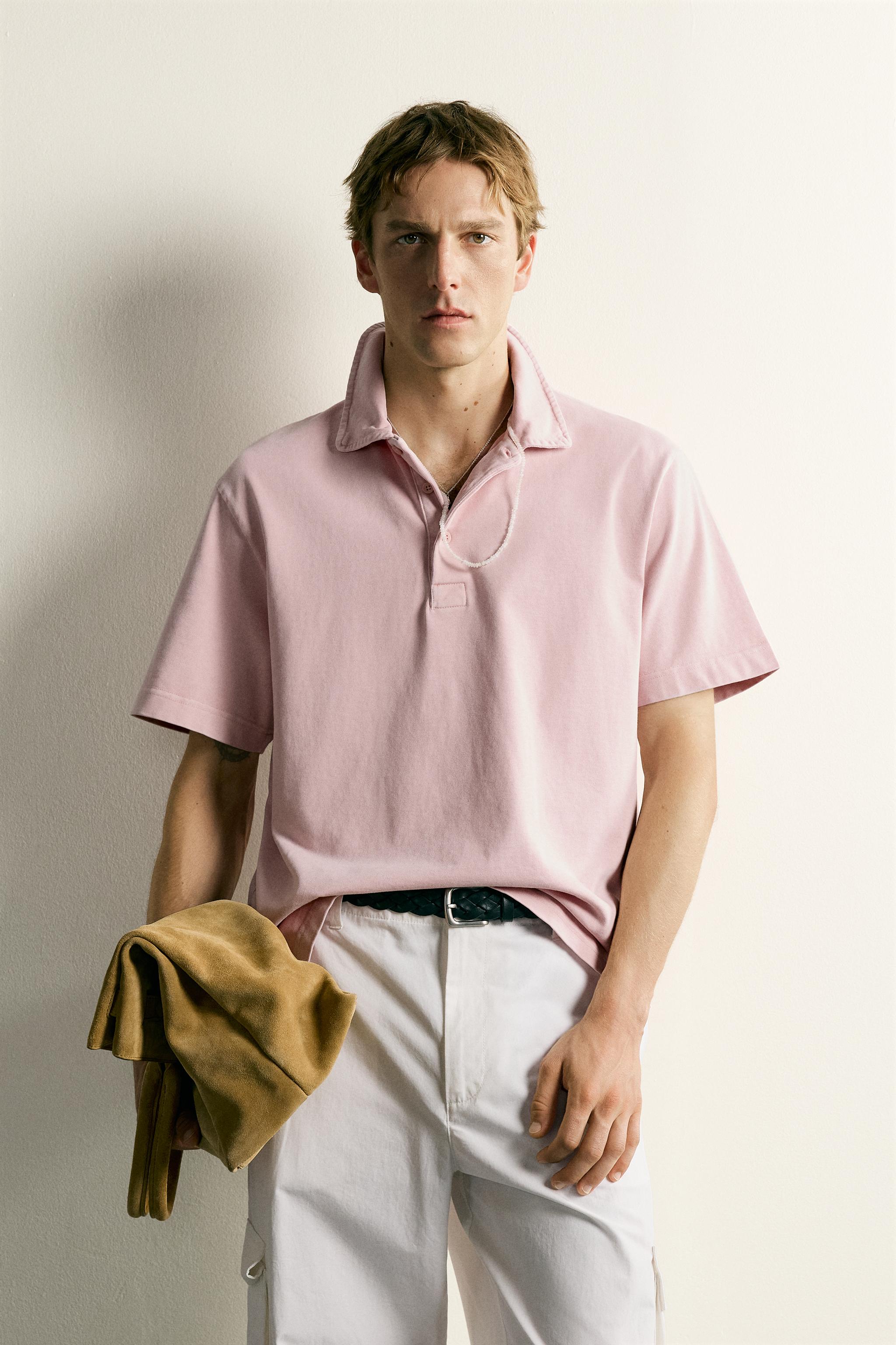REGULAR FIT TEXTURED POLO